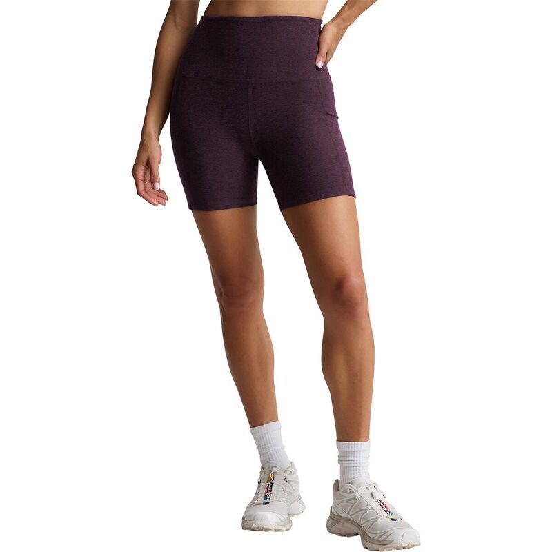 ビヨンドヨガ レディース ボトムス カジュアルパンツ Beyond Yoga Spacedye Keep Pace Pocket Short Womens Eggplant Purple Heather ヘザー