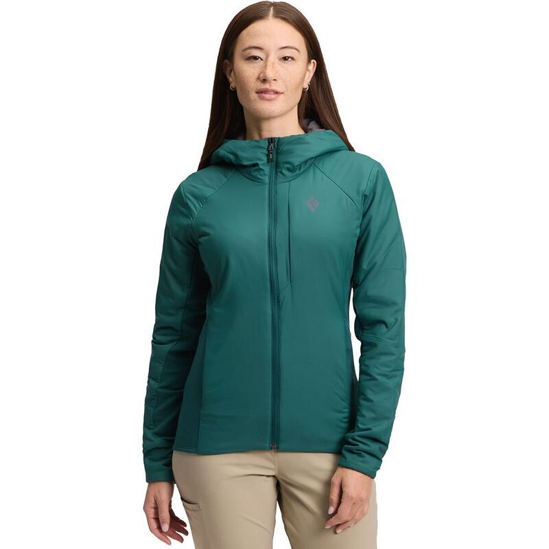 ブラックダイヤモンド レディース アウター ジャケット・ブルゾン フーデッドジャケット ジャケット Black Diamond First Light Hybrid Hooded Jacket Womens Deep Woods