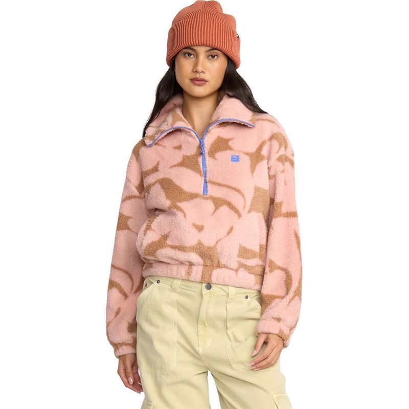 ビラボン レディース アウター ジャケット・ブルゾン フリース Billabong Barra 12Zip Fleece Pullover Womens Rose Brown ブラウン