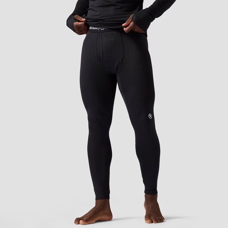 バックカントリー メンズ ボトムス カジュアルパンツ Backcountry Pines Microgrid UltraLt Baselayer Bottom Mens Black ブラック