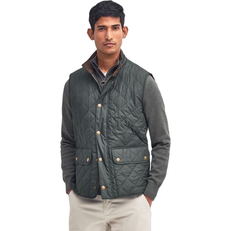 バブアー メンズ トップス ベスト ジレ Barbour New Lowerdale Gilet Mens Sage セージ