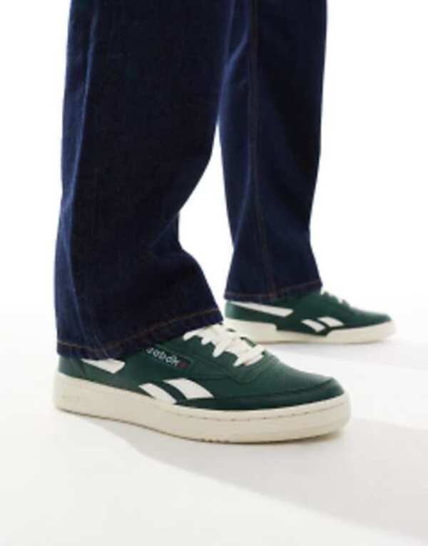リーボック メンズ シューズ スニーカー ヴィンテージ Reebok club c vintage revenge sneakers DARK GREEN グリーン