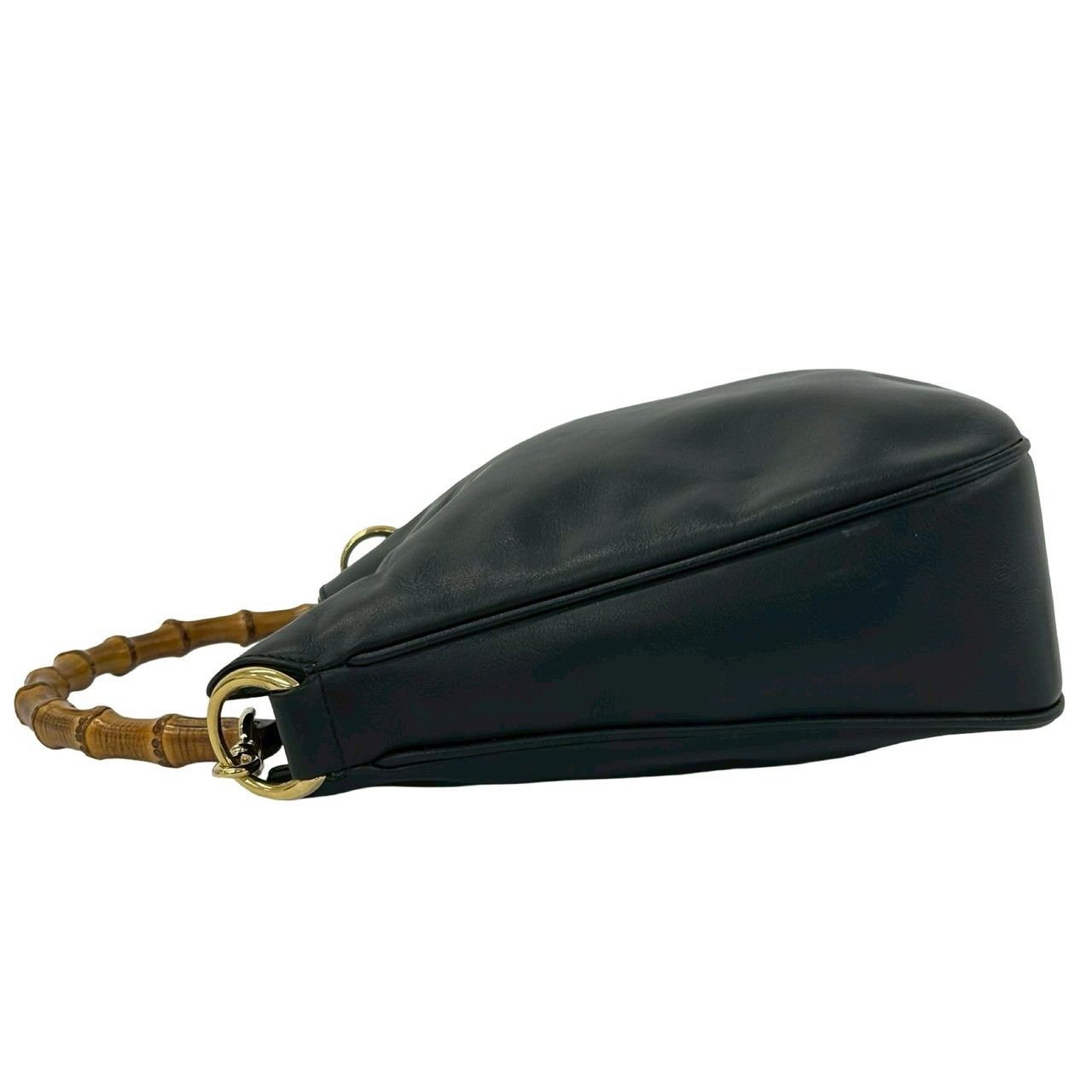 極 美品 GUCCI グッチ オールドグッチ ヴィンテージ バンブー レザー