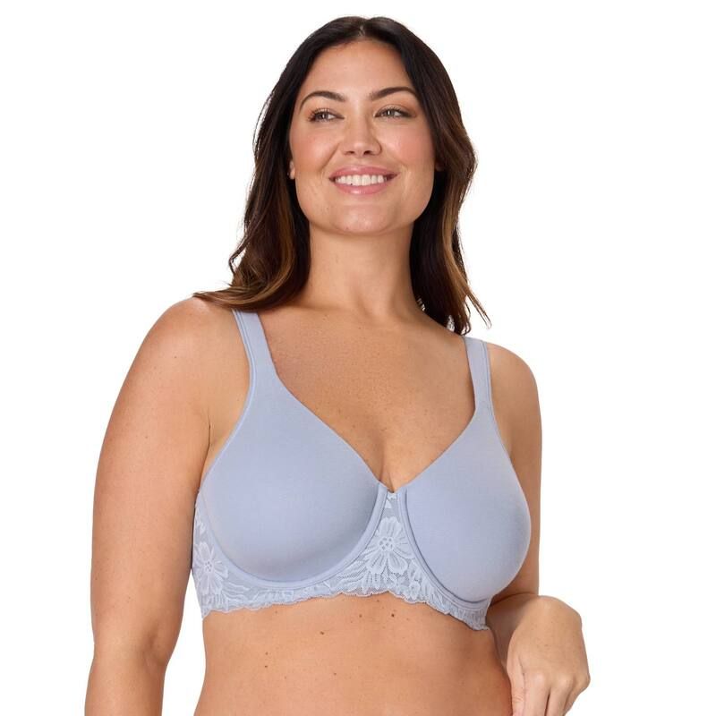 バリ レディース アンダーウェア ブラジャー ミニ Womens Bali Breathe Minimizer Bra DF3423 Silver Satin シルバー 10,715円