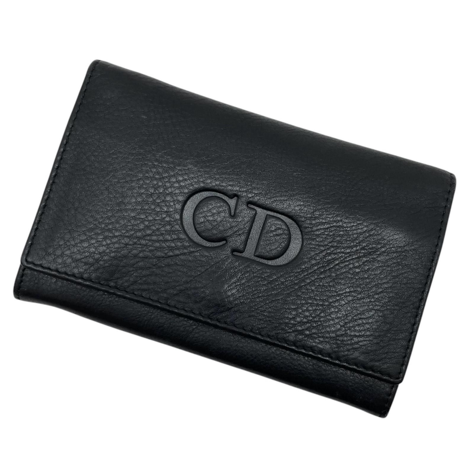 中古】Christian Dior | クリスチャンディオール CDロゴ 二つ折り財布 