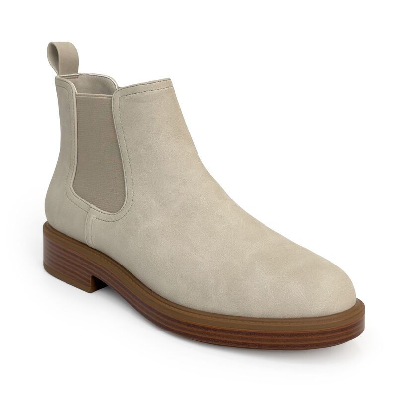 エアロソールズ レディース シューズ ブーツ・レインブーツ アンクル ヒール Aerosoles Poshan WomenslipOn Block Heel Ankle Boots in Medium Wide Calf Stone ストーン