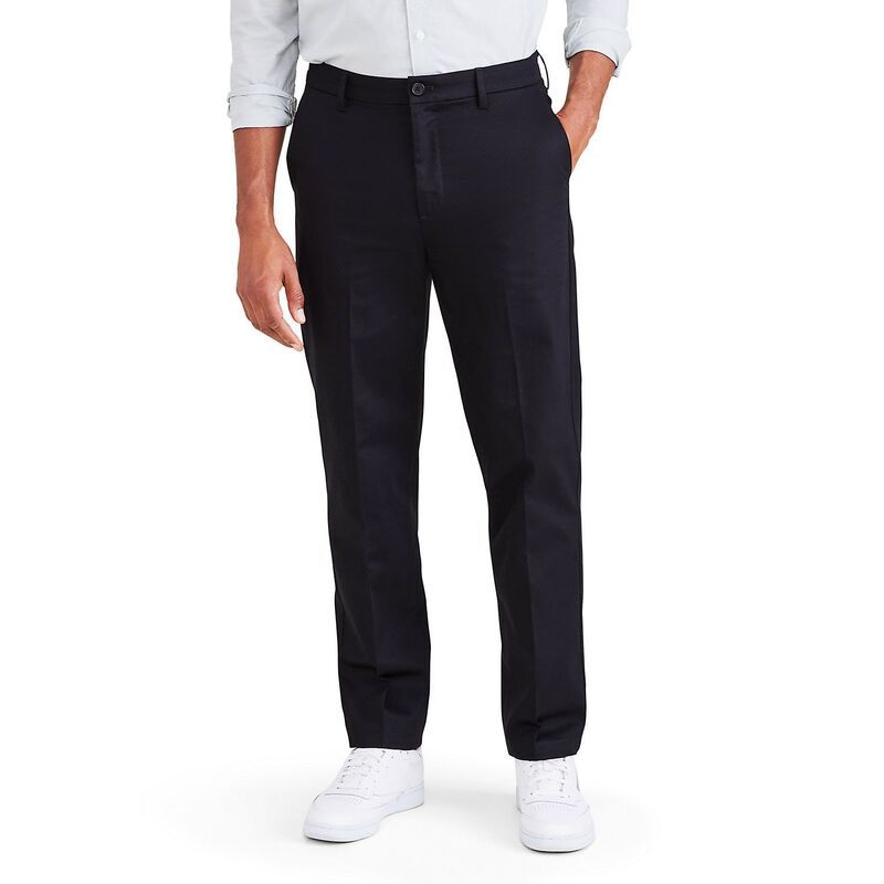 ドッカーズ メンズ ボトムス カジュアルパンツ Mens Dockersignature IronFree Stain Defender StraightFit Khaki Pants Beautiful Black ブラック