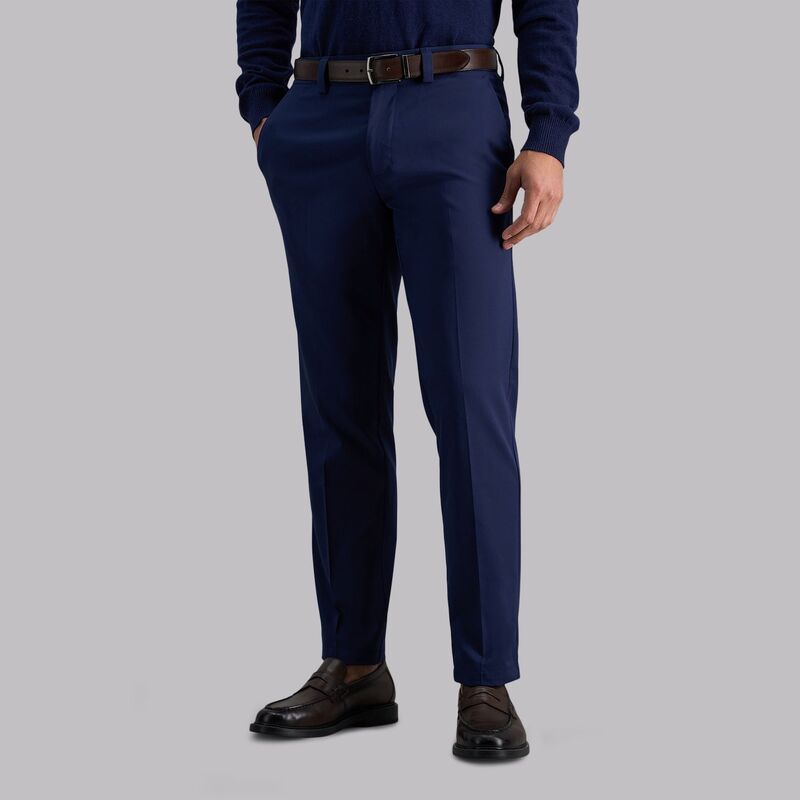 ハガー メンズ ボトムス カジュアルパンツ Mens Haggar Cool Right Performance Flex StraightFit FlatFront Pants Midnight
