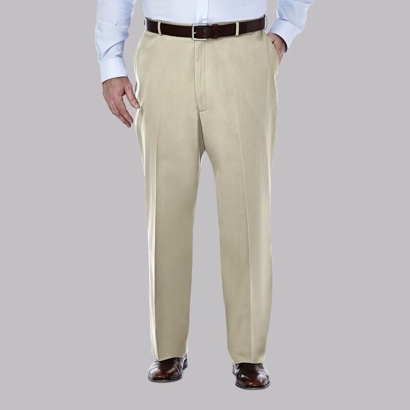 ハガー メンズ ボトムス カジュアルパンツ トール Big Tall Haggar Premium NoIron Khaki Stretch ClassicFit FlatFront Expandable Waist Pants Khaki カーキ