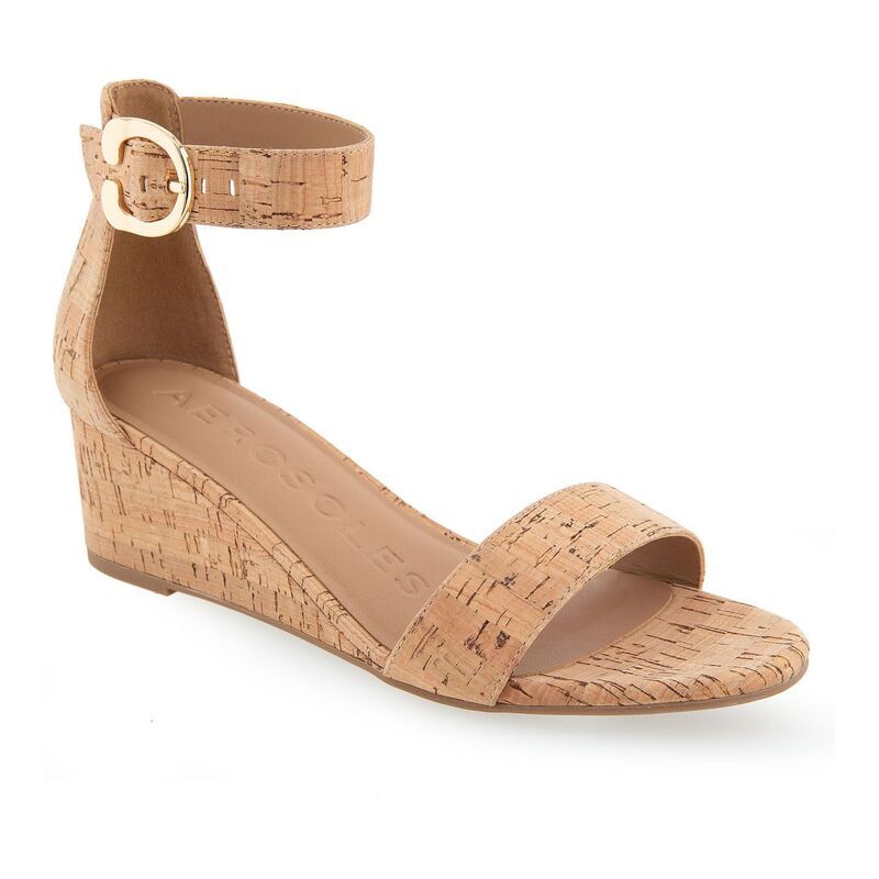 エアロソールズ レディース シューズ サンダル Aerosoles Willis Womens Wedge Sandals Cork Combo