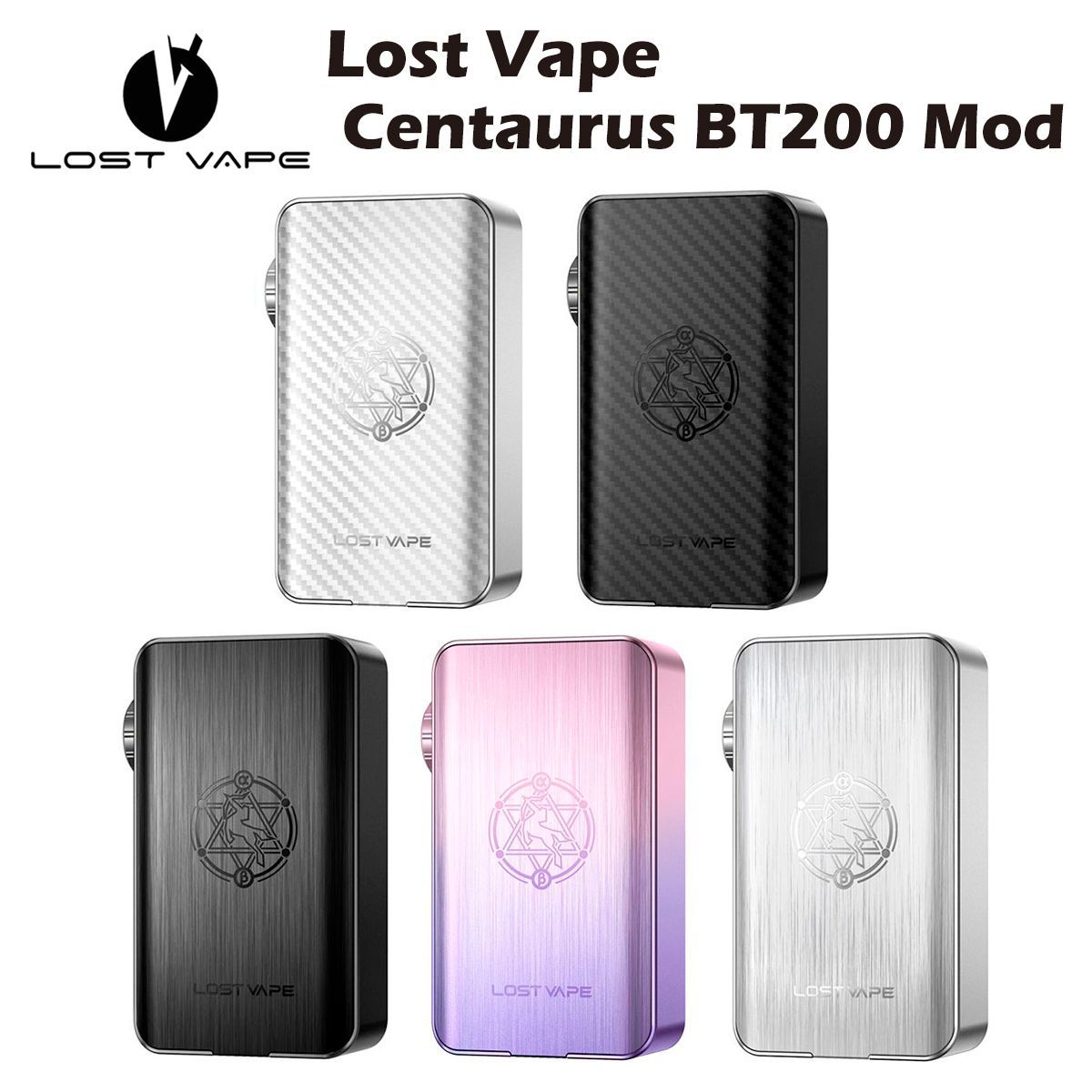 Lost Vape Centaurus BT200 Mod ロストベイプ ケンタウルス 200W デュアル 18650 バッテリー ブルートゥース モッド 電子タバコ ベイプ 本体 リキッド 爆煙 禁煙 タール ニコチン0 シーシャ mtl dl dtl