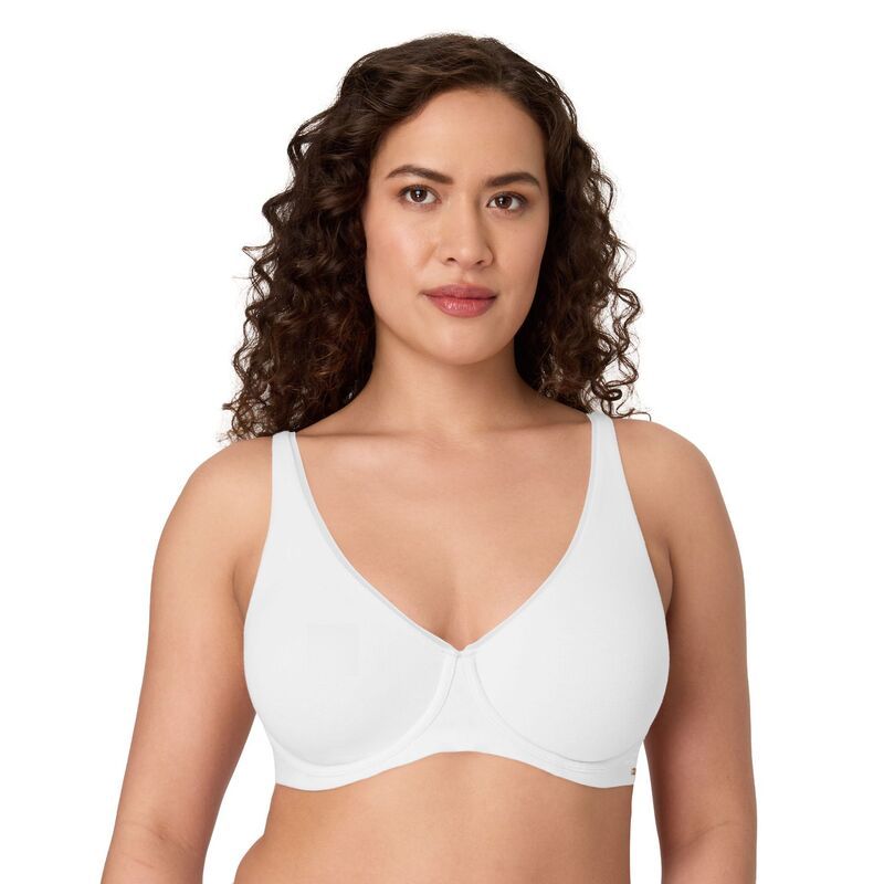 バリ レディース アンダーウェア ブラジャー コットン Womens Bali Elevated Cotton 2Ply Underwire Bra White ホワイト