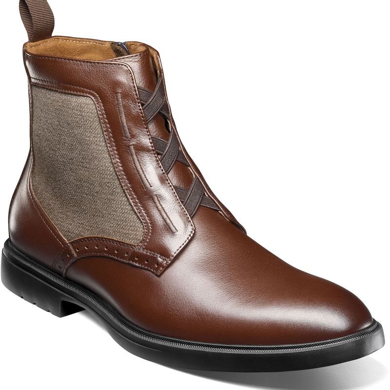 ステイシーアダムス メンズ シューズ ブーツ・レインブーツ レース Stacy Adams Thompson Mens Elastic Lace Boots Brown ブラウン