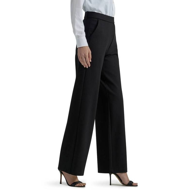 リー レディース ボトムス カジュアルパンツ ワイドレッグ Womens Lee Ultra Lux Comfort Any Wear Wide Leg PullOn Pants Navy ネイビー
