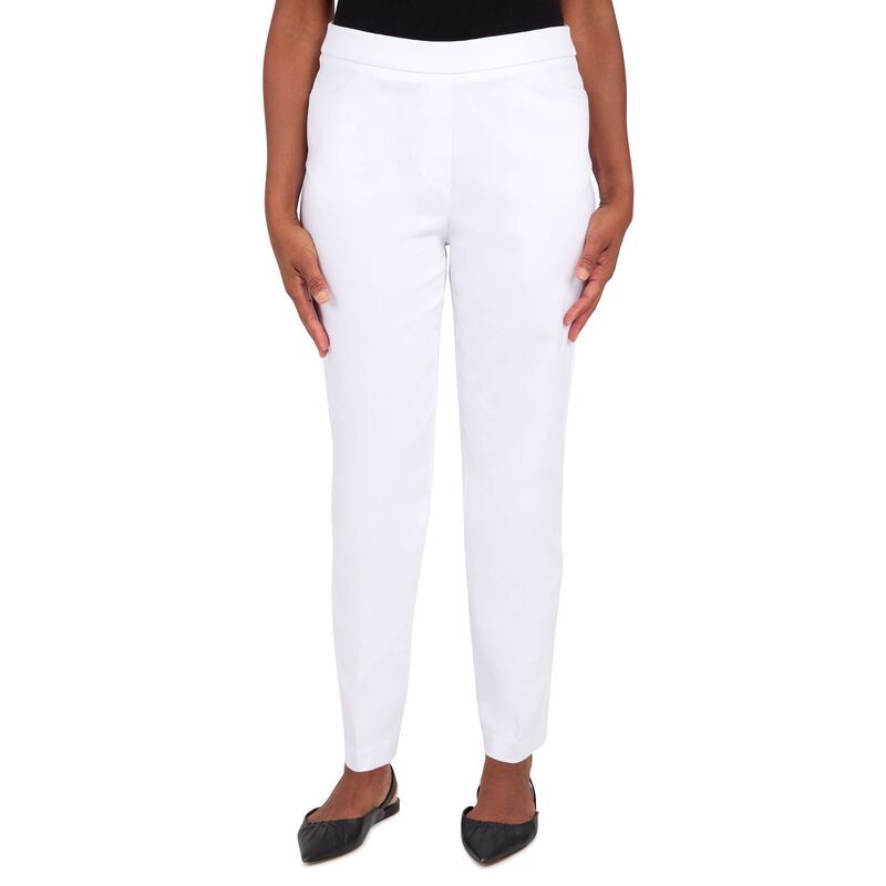 アルフレッド ダナー レディース ボトムス カジュアルパンツ プチ デニム Petite Alfredunner Super Stretch PullOn StraightLeg Denim Pants White ホワイト