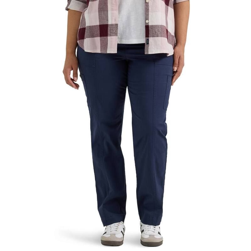 リー レディース ボトムス カジュアルパンツ プラスサイズ Plusize LeeR Ultra Lux Comfort with FlexToGo Utility Pants Mood Indigo インディゴ