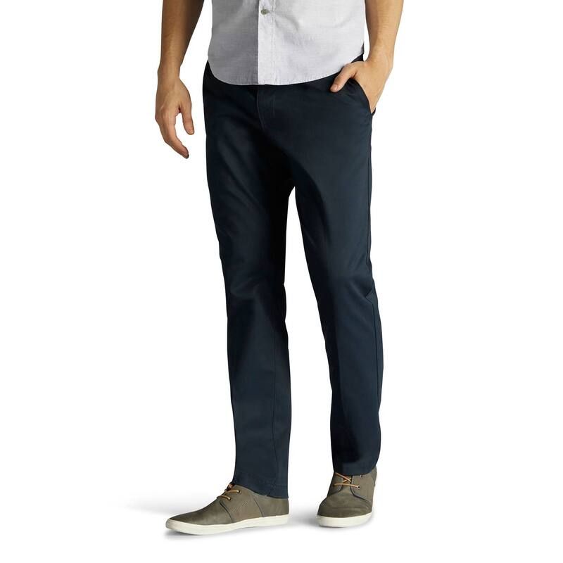 リー メンズ ボトムス カジュアルパンツ Mens Lee Performance Series Extreme Comfort Khaki SlimFit FlatFront Pants Navy ネイビー