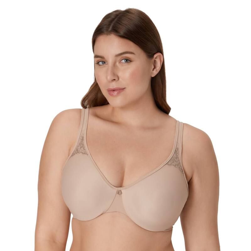 バリ レディース アンダーウェア ブラジャー ミニ Bali Passion For Comfort FullFigure Minimizer Underwire Bra DF3385 Toffee