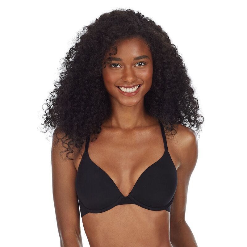 エスオー レディース アンダーウェア ブラジャー Juniors SO Smooth Plunge PushUp Bra SO82001 Black Tie ブラック