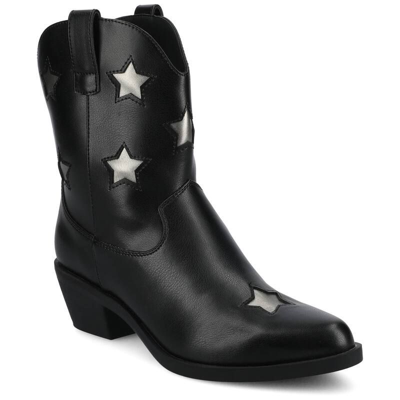 ジャーニー レディース シューズ ブーツ・レインブーツ アンクル Journee Underwood Womens Casual Comfort Pointed Toe Ankle Boots Black ブラック