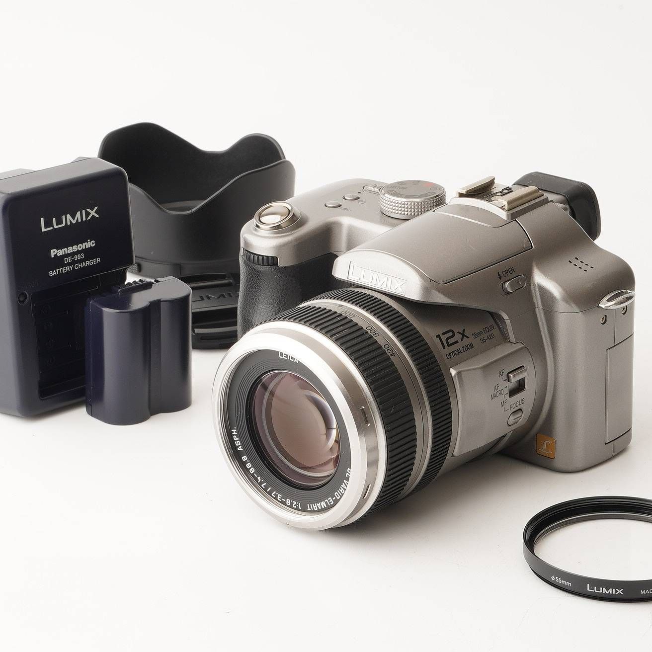 パナソニック Panasonic LUMIX DMC-FZ50 Silver 12x 光学ズーム