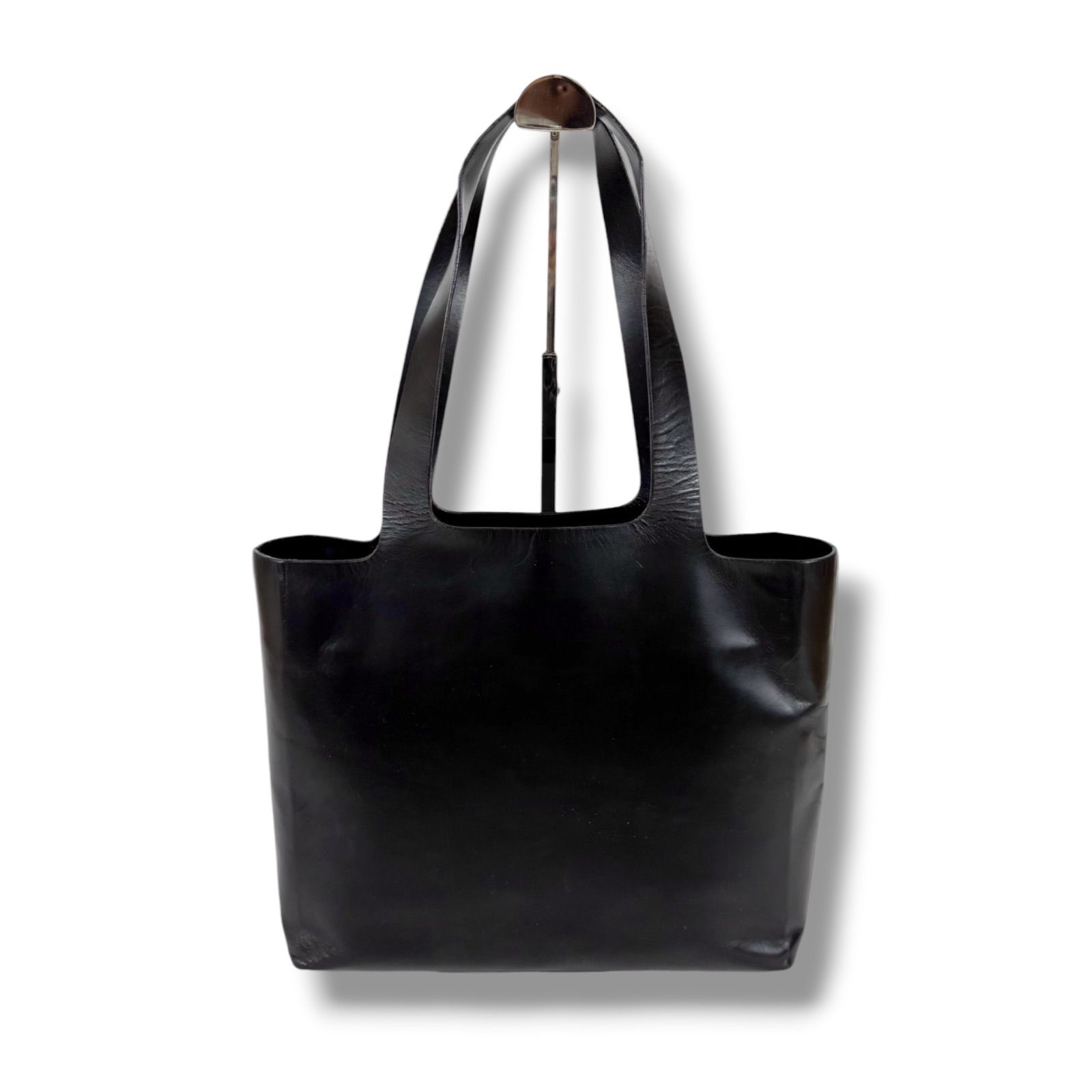 プラダ PRADA オールレザー ミニトートバッグ カーフレザー ブラック