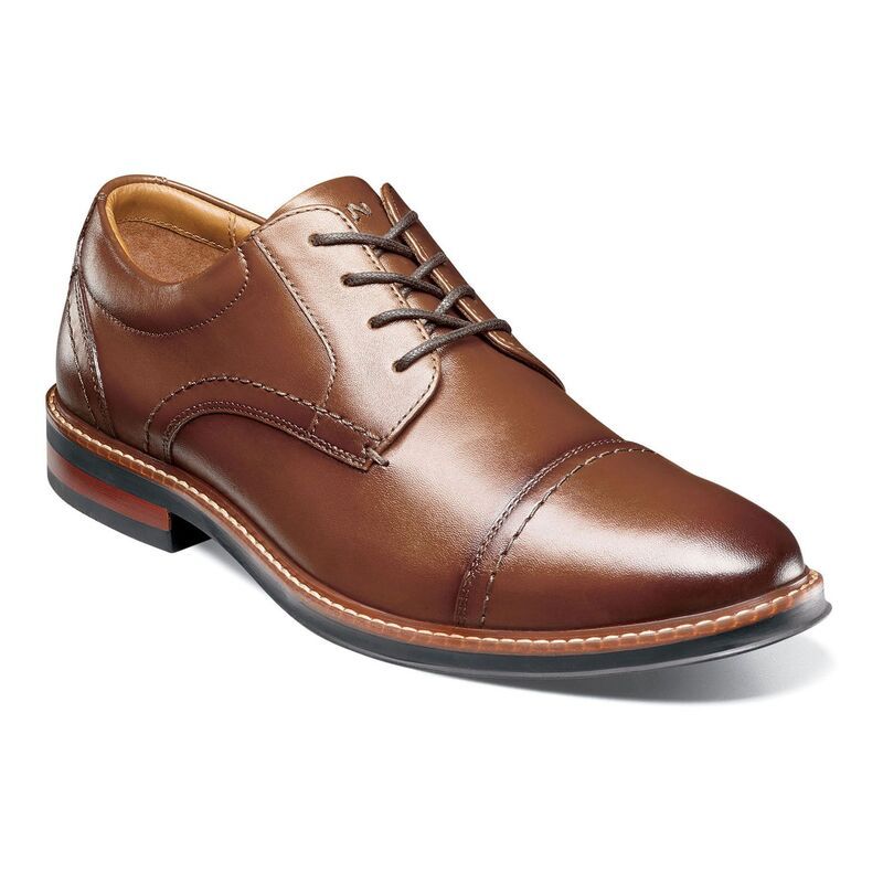 ノンブッシュ メンズ シューズ オックスフォード レザー Nunn BushR Westfield Mens Leather Oxfordresshoes Cognac