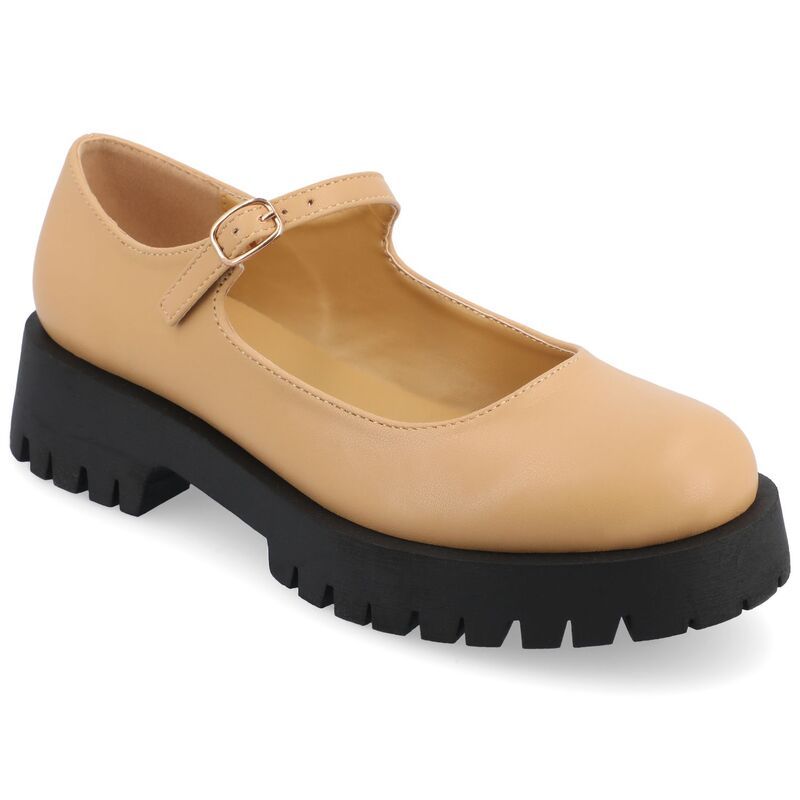 ジュルネ コレクション レディース シューズ サンダル Journee Collection Kamie Womens Mary Jane Shoes Tan タン