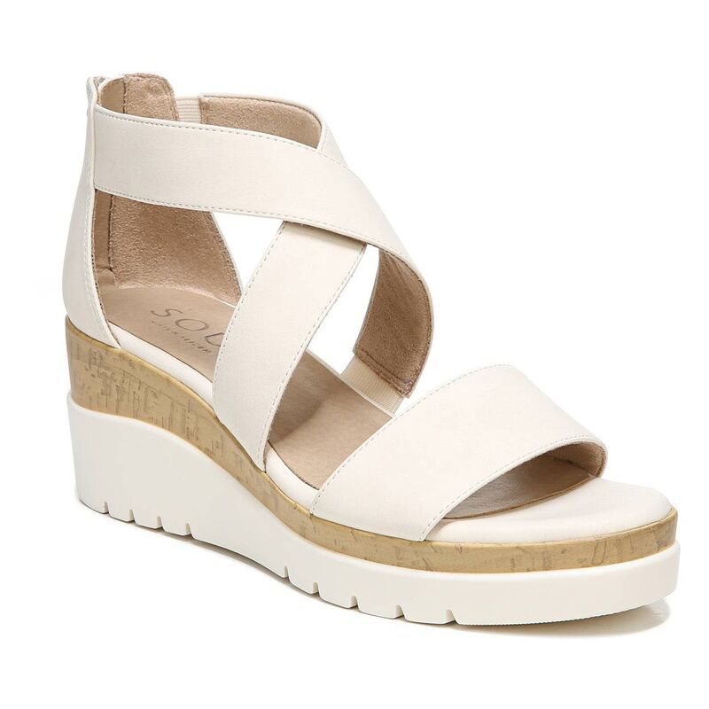 ソウルニュトライザー レディース シューズ サンダル SOUL Naturalizer Goodtimes Womens Wedge Sandals Porcelain