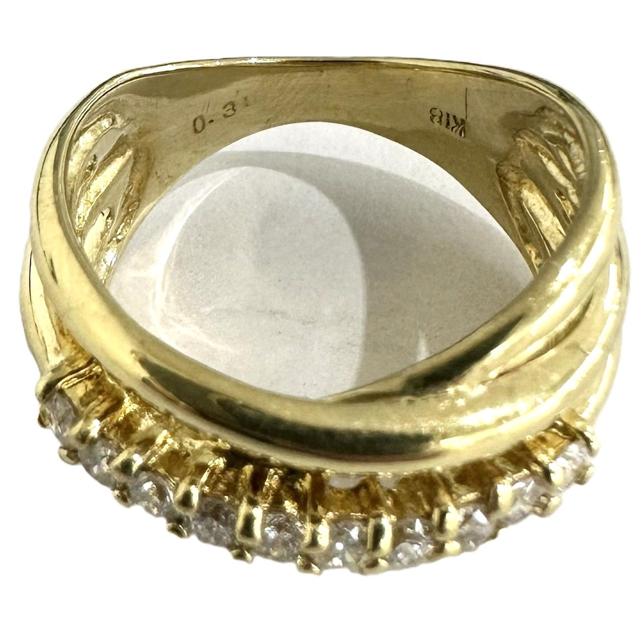 ♪K18 リング イエローゴールド D0.30ct 5.73g 18金 GOLD - メルカリ
