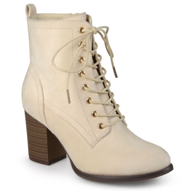 ジュルネ コレクション レディース シューズ ブーツ・レインブーツ アンクル ヒール Journee Collection Baylor Womens Block Heel Ankle Boots Bone