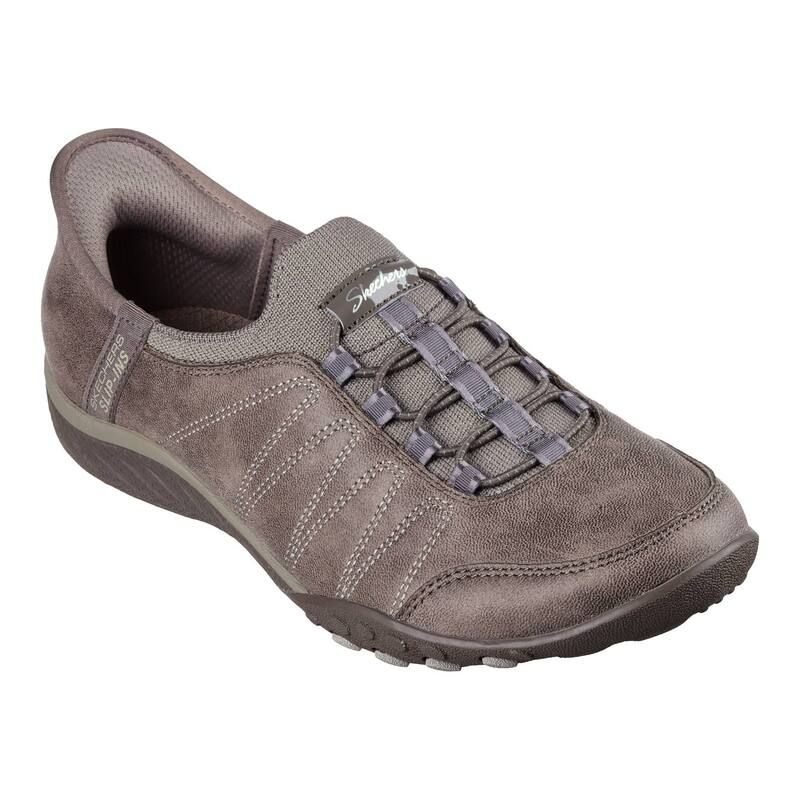 スケッチャーズ レディース シューズ サンダル Skechers Hands Free SlipinsRelaxed FitR Breatheasy Home Body Womenshoes Dark Taupe トープ