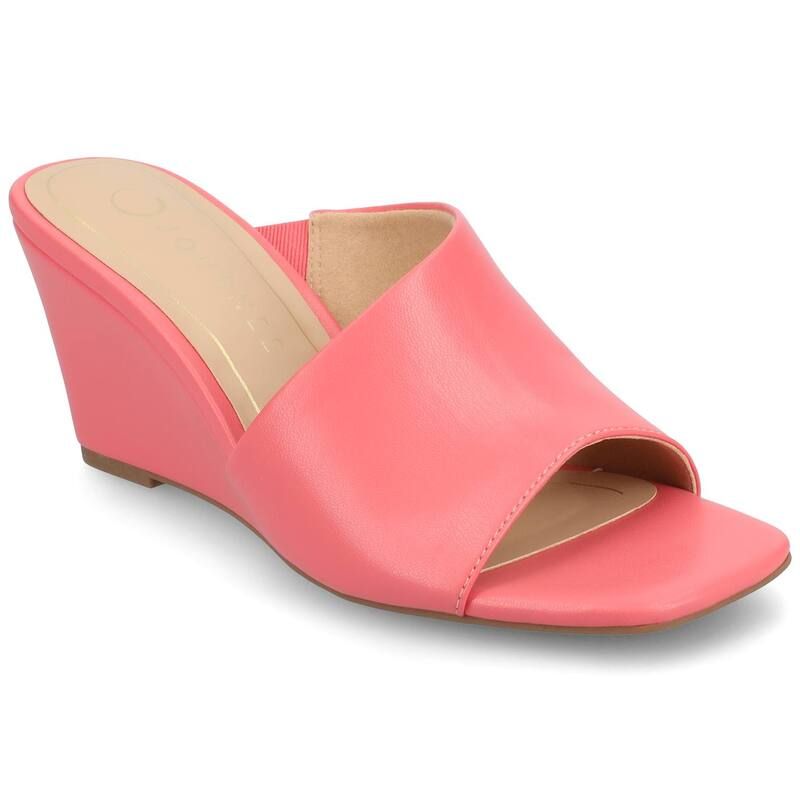ジャーニー レディース シューズ サンダル Journee Clementine DOrsay Womens Wedge Sandals Coral コーラル