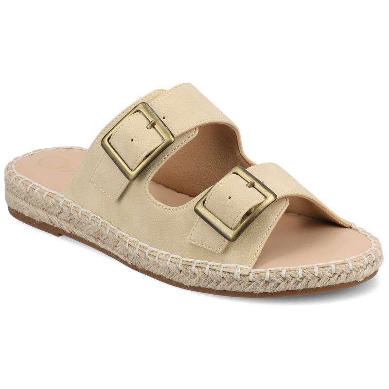 ジャーニー レディース シューズ サンダル Journee Womens Tresah Double Strap Espadrille Sandals Beige ベージュ