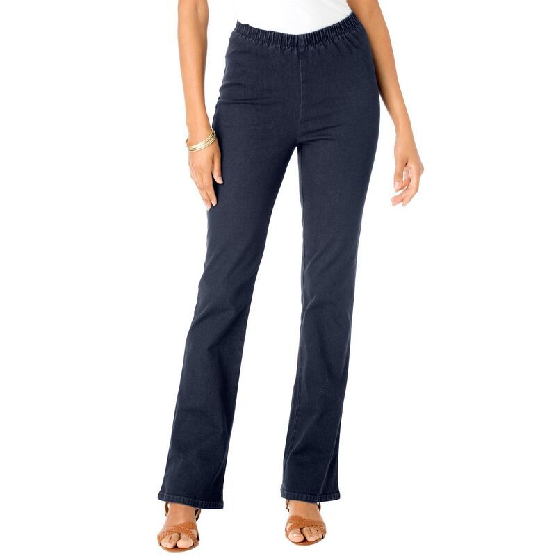 ロアマンズ レディース ボトムス デニムパンツ ブーツカット プラスサイズ トール ブーツ Roamans Womens Plusize Tall Bootcut Comfort Stretch Jean Indigo Wash インディゴ