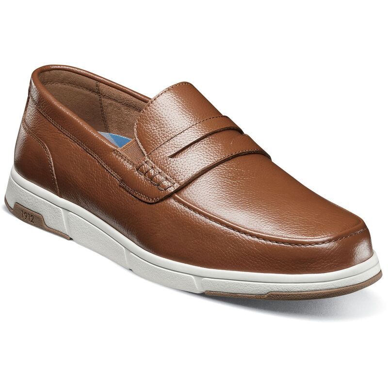 ノンブッシュ メンズ シューズ スリッポン・ローファー Nunn Bush Luca Mens Moc Toe Penny Loafers Cognac Multi マルチカラー
