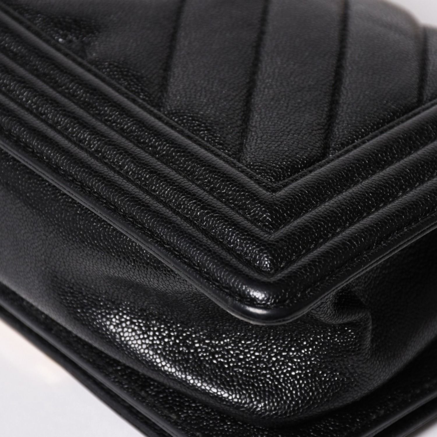 極美品 CHANEL シャネル ボーイシャネル チェーンショルダーバッグ V字 