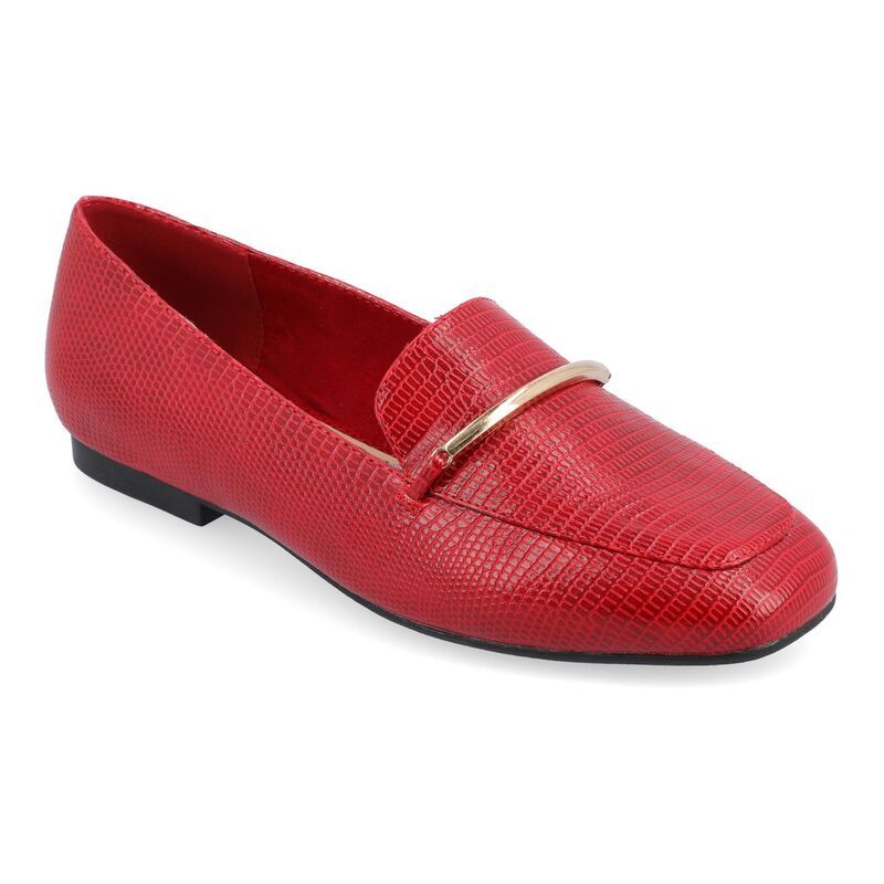 ジュルネ コレクション レディース シューズ スリッポン・ローファー Journee Collection Wrenn Tru Comfort Foam Womens Loafer Flats Red レッド