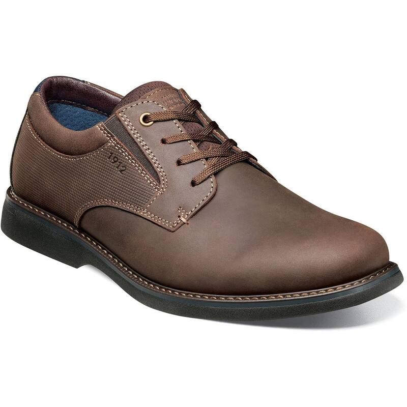 ノンブッシュ メンズ シューズ オックスフォード レザー Nunn Bush Otto Mens Leather Plain Toe Oxford Shoes Brown ブラウン