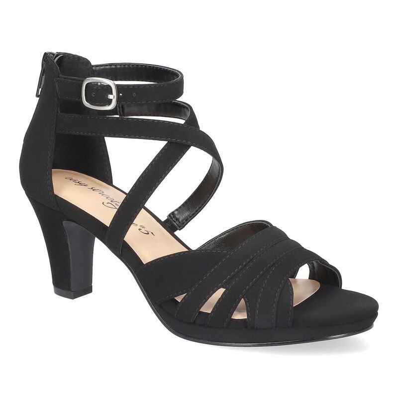 イージーストリート レディース シューズ サンダル Easy Street Crissa Womens Dressandals Black Lamy ブラック
