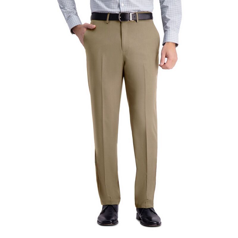 ハガー メンズ ボトムス カジュアルパンツ Mens HaggarR Premium Comfort StraightFit FlatFront Dress Pants Medium Khaki カーキ