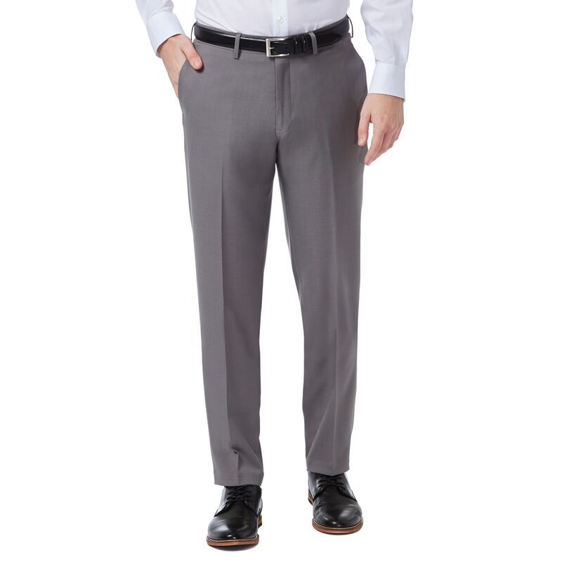 ハガー メンズ ボトムス カジュアルパンツ Men s HaggarR Premium Comfort FlexWaist SlimFit Stretch FlatFront Dress Pants Gray グレー