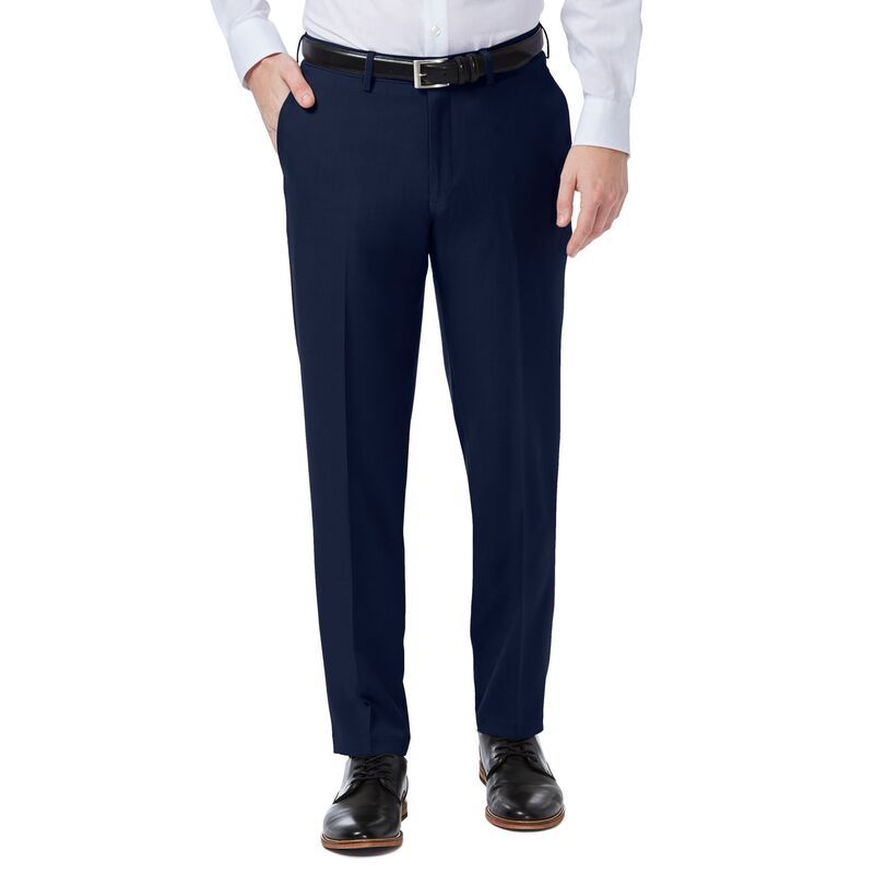 ハガー メンズ ボトムス カジュアルパンツ Men s HaggarR Premium Comfort FlexWaist SlimFit Stretch FlatFront Dress Pants Blue ブルー