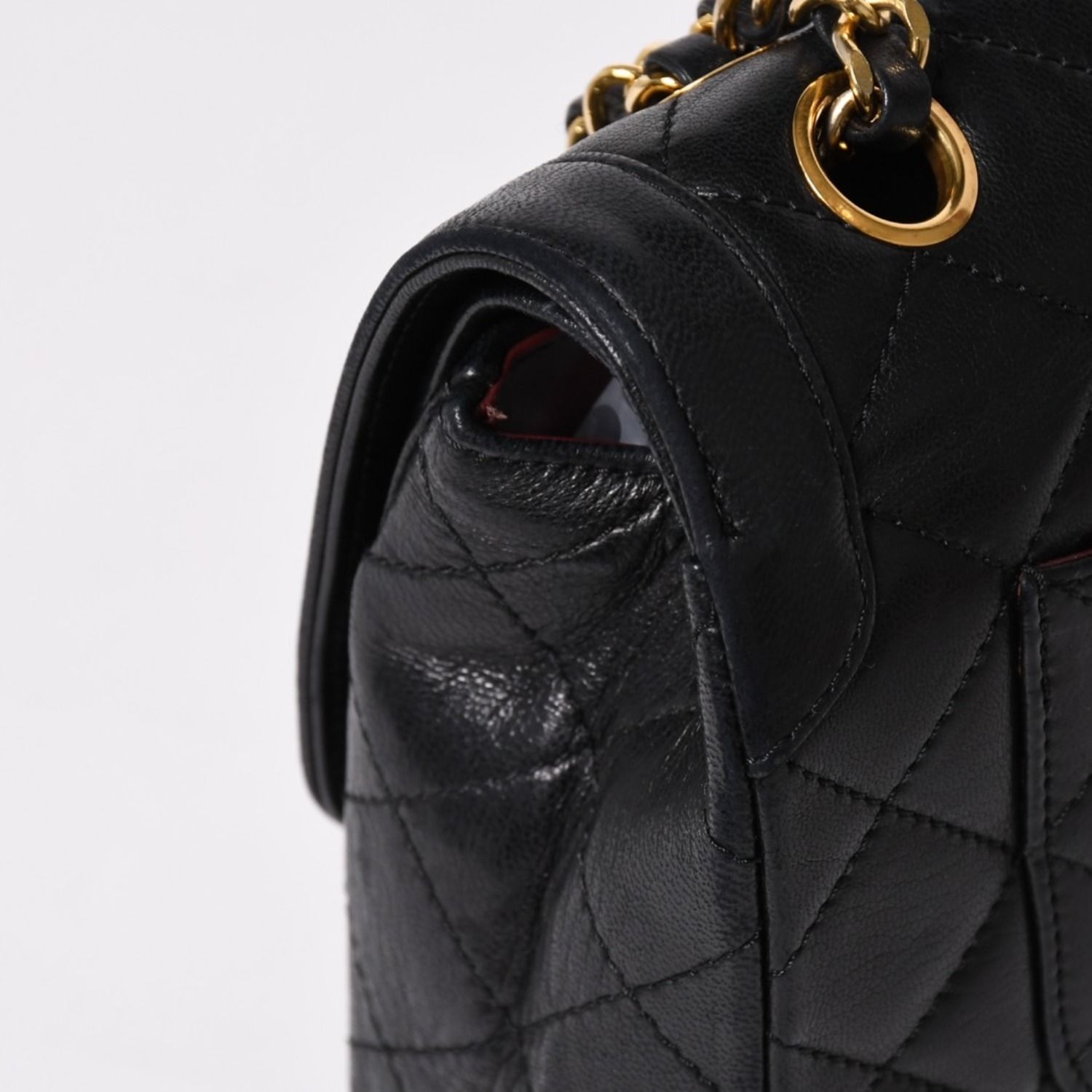 CHANEL シャネル マトラッセ Wフラップ Wチェーンショルダーバッグ 