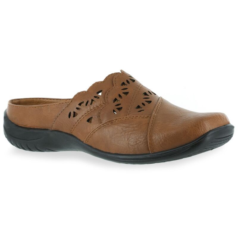 イージーストリート レディース シューズ サンダル カットアウト Easy Street Forever Womens Comfort Cutout Clogs Tobacco