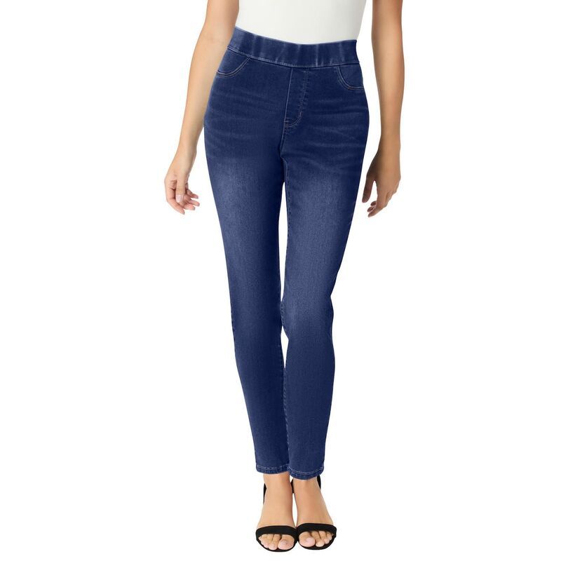ロアマンズ レディース ボトムス デニムパンツ ストレート プラスサイズ Roamans Womens Plusize 360 Stretch Straight Leg Jean Dark Wash 15,736円