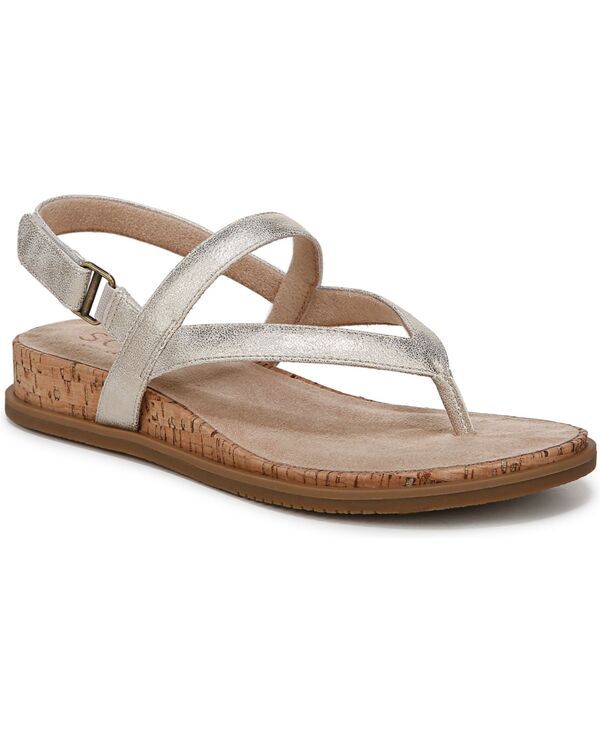 ソウルニュトライザー レディース シューズ サンダル Soul Naturalizer Womens Carolyn DemiWedge Sandals Gold Faux Leather ゴールド