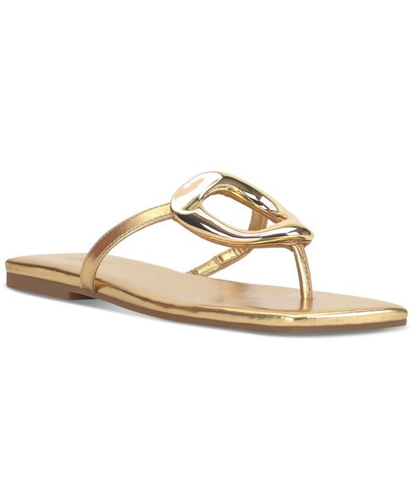 アイエヌシー インターナショナル コンセプト レディース シューズ サンダル INC International Concepts Yadira OpenToe Flat Sandals Gold Smooth ゴールド