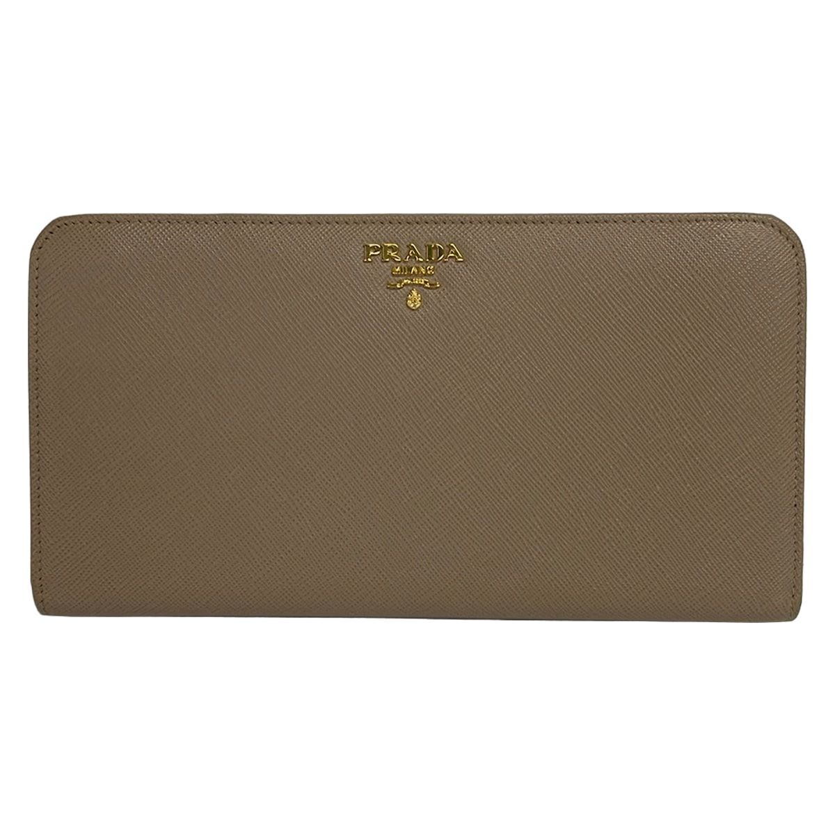PRADA(プラダ) 長財布美品 - 1MD316 ピンクベージュ レザー