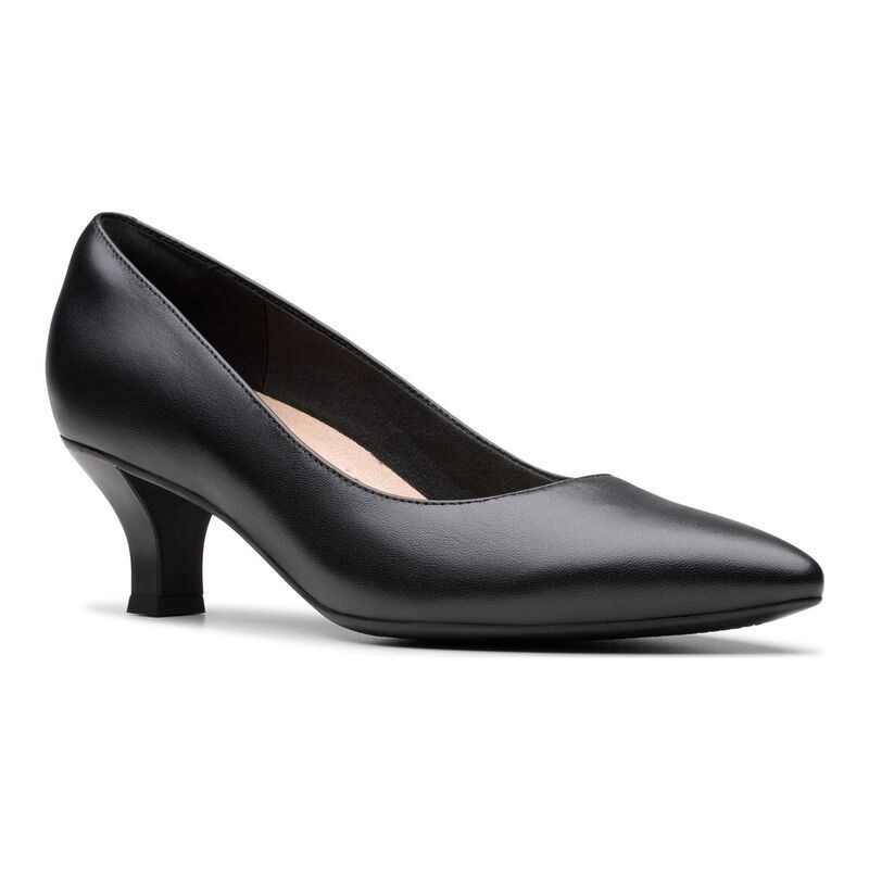 クラークス レディース シューズ パンプス レザー Clarks Kepley Vine Womens Leather Pumps Black ブラック